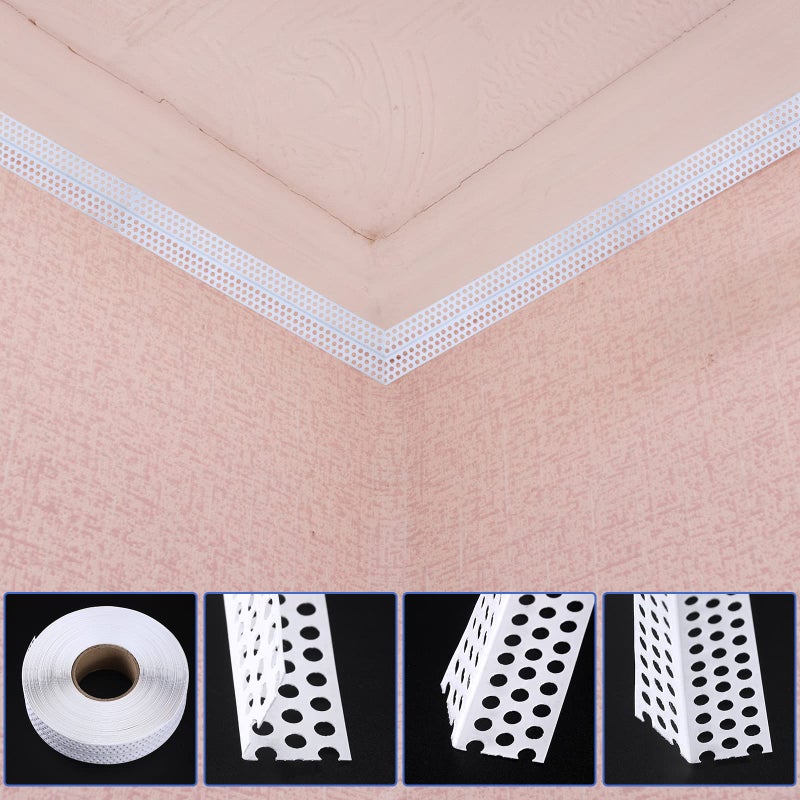 Kingdder Drywall Joint Tape 2"" x 132' PVC Multipurpose Self Adhesive Joint Tape Corner Line Wall Crack Self Adhesive and Corner Patch for Ceiling Wall Crack Filling - Image 5